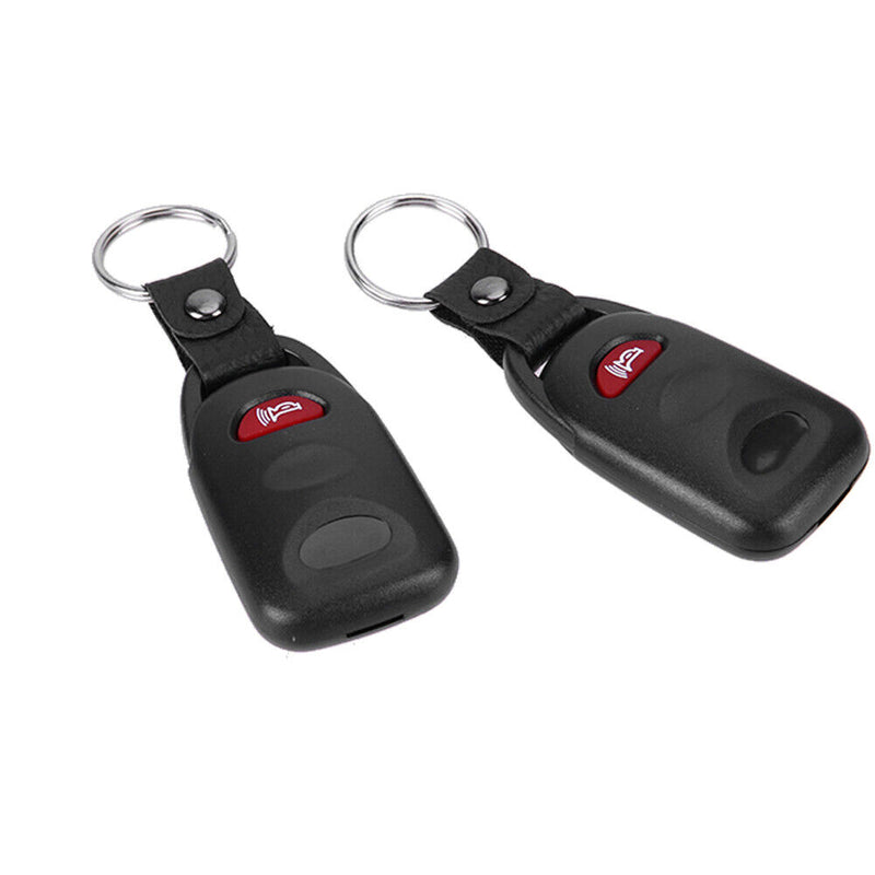 Car Vehicle Burglar Alarm Protection Keyless Security System with 2 Remotes