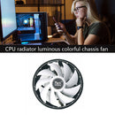 Aluminum Colorful Luminous CPU Cooler Practical Cooling Fan for AMD 775/115