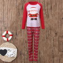 Autumn 2pcs Parent-Child Christmas Pajamas Set Long Sleeve Print Tops+Pants