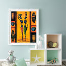 African Modern Woman Art Oil Paint By Numbers Kit Frameless Drawing Picture