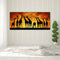 Giraffes at Sunset Oil Paint By Numbers Kits DIY Handpainted on Canvas Art