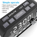A1 DAB FM LED Radio Display Backlight Adjustable Alarm Volume Alarm Clock