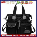 Women Travel Waterproof Nylon Shoulder Mummy Messenger Handbags (Black)