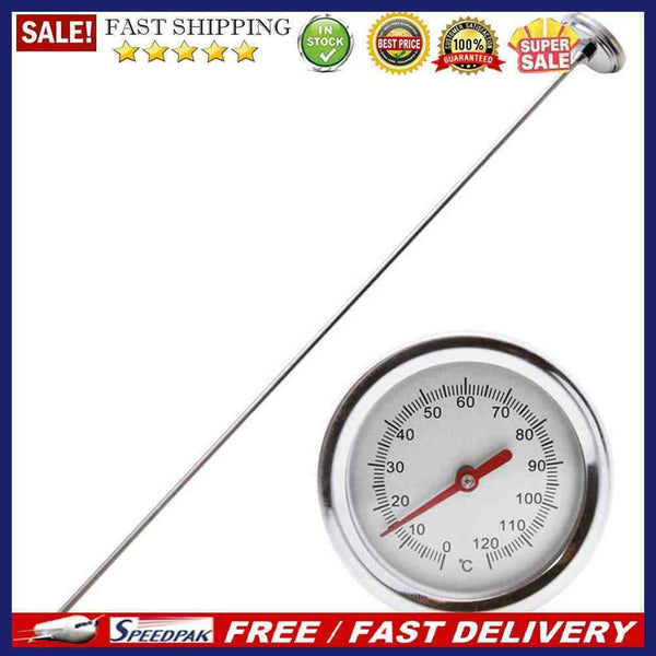Stainless Steel Soil Thermometer Temperature Monitor Compost Measuring Prob