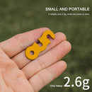 20pcs Outdoor Camping Tent Parachute Cord Rope Buckle Fastener (Orange) Newly