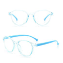 Computer Ultra Light Frame Kids Glasses Round Eyeglasses Anti-blue Light