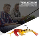Sea Fishing Soft Lure Baits Bionic Lead Head Shrimp Shape Crankbait Muti-Section