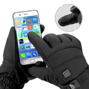Waterproof Electric Heated Gloves Touch Screen Winter Windproof Thermal Gloves