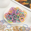 Thin Small Ponytail Hair Holder Rubber Bands Mini Hair Ropes Kids Hair Ties