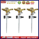 Automatic Rotating Watering Metal Spike Sprayer Garden Irrigation Sprinkler Tool