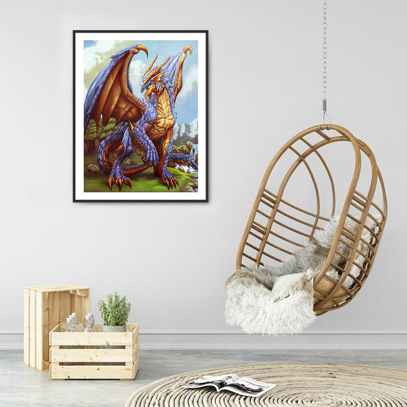 5D DIY Diamond Painting Humanlike Animal Full Round Drill Crafts Mosaic Picture