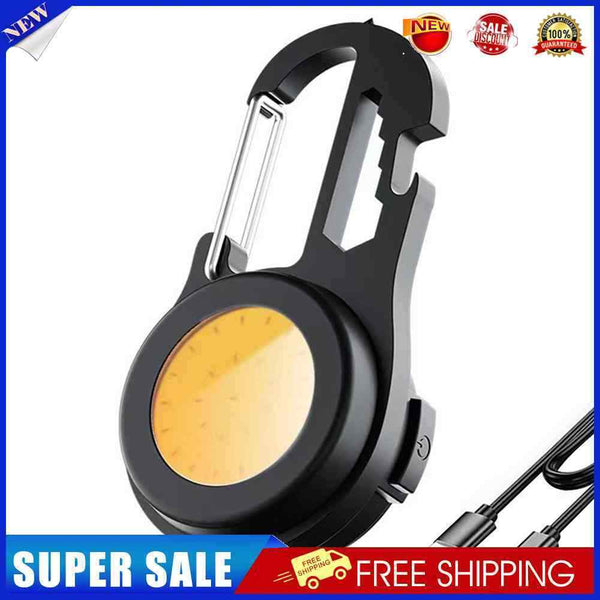 Mini COB Keychain Light USB Strong LED Work Outdoor Camping Emergency Lamp