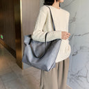 Fashion Big Capacity Shoulder Bag Nylon Handbag Female Solid Color Shopping Tote