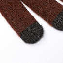 Outdoor Full Finger Mittens Thick Plush Sport Cycling Gloves Knitted Wool Mitts