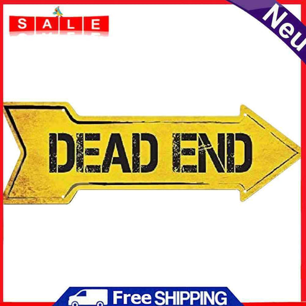 Arrow DEAD END Retro Metal Plate Tin Sign Poster Plate Home Decor Iron Painting