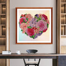 Part Specical Shaped Drill Diamond Painting Decor Flower Heart Kits Needlew
