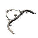 20.5cm Purse Frame Clutch Bag Clasp with Handle DIY Accessories(Bronze)