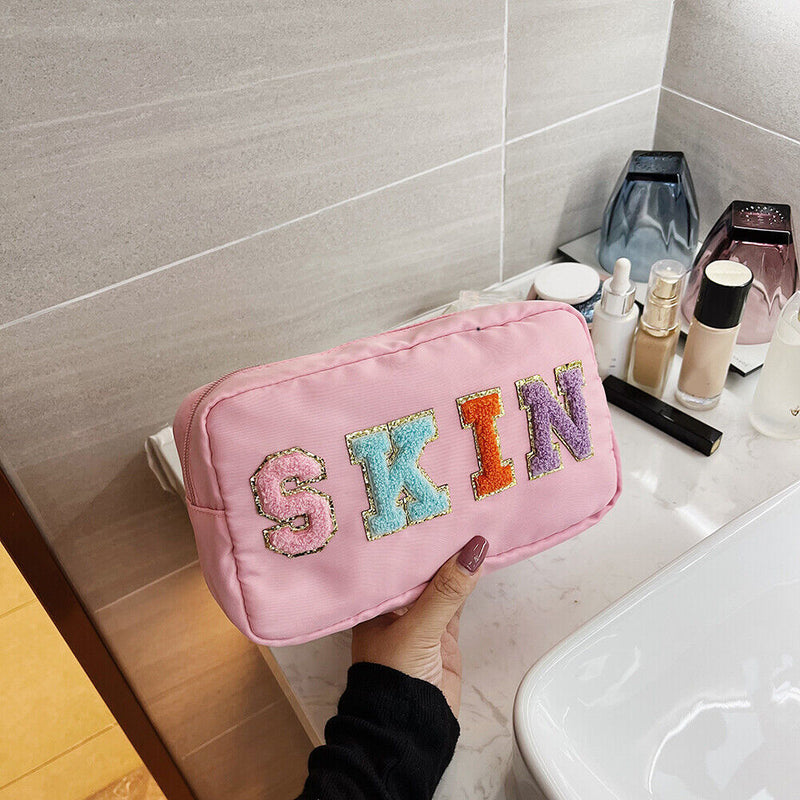 Casual Cosmetic Bag Waterproof Nylon Makeup Case Travel Organizer for Lady Girls