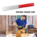 Double Edged Woodworking Carpenter Hand Saw Flexible Blade Gardening Wood Saw