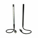 Mini 10 LEDs USB Light Flexible Metal LED Lamp Book Reading Light For PC/La Q7D1
