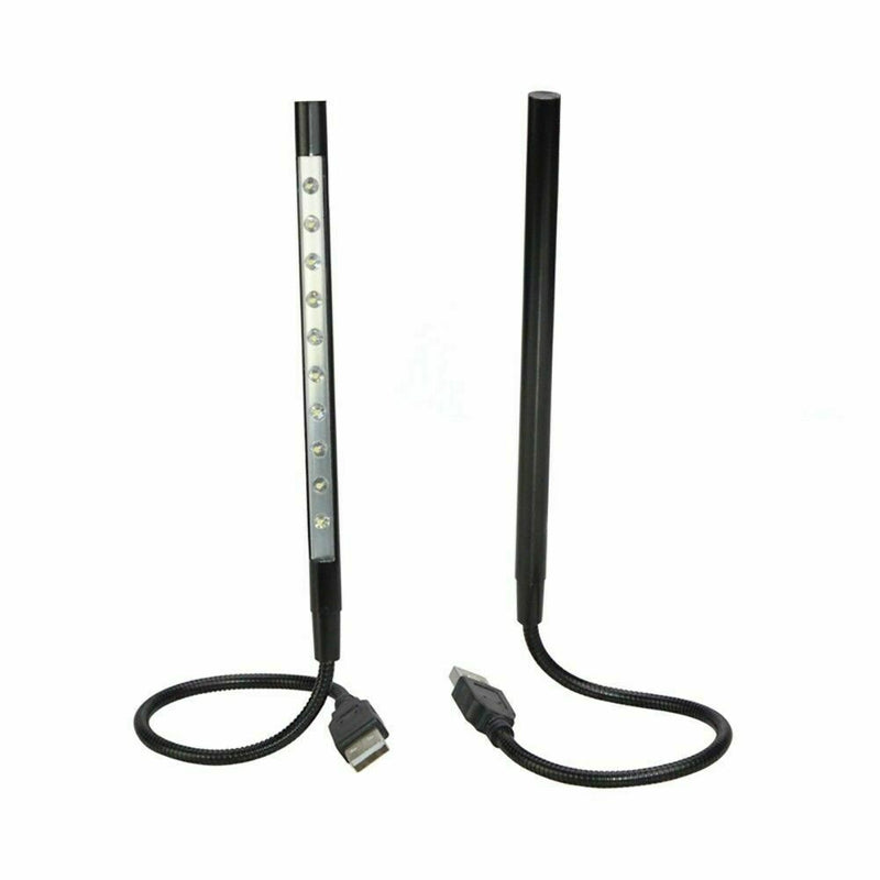 Mini 10 LEDs USB Light Flexible Metal LED Lamp Book Reading Light For PC/La Q7D1