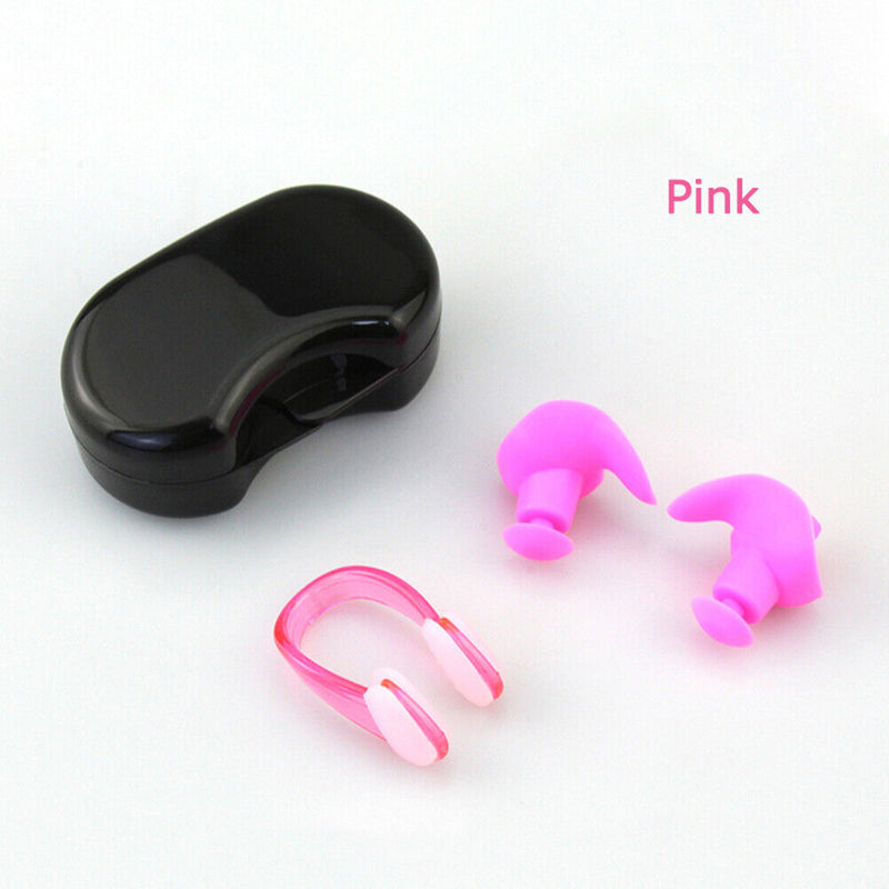 Soft Silicone Swimming Earplugs Nose Clip Comfortable Diving Surfing Nose Cli