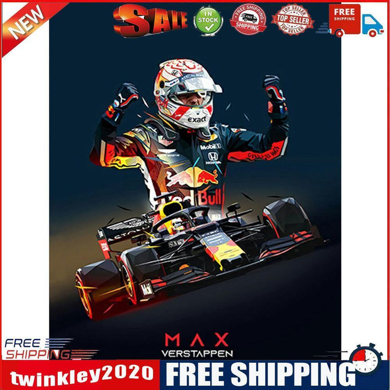 5D DIY Diamond Painting Kits Racer Full Round Drill Wall Decor Art Crafts