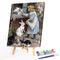 Oil Paint By Numbers Girl Color Drawing Frameless Hand Painted Picture Decor Kit