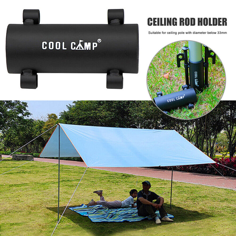 Iron Tent Awning Rod Holder Outdoor Camping Canopy Pole Holder Fixed Tube Newly