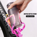 Road Cycling Bike Bottle Rack Plating Bicycle Water Holder Colorful (Pink) Newly
