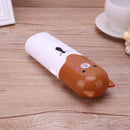 Cartoon Toothbrush Box Toothbrush Case Holder Travel Portable Cover(Brown)