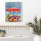 Umbrella Flower Drawing Frameless DIY Oil Paint by Number Canvas Home Decor