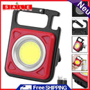 LED Keychain Flashlight USB 500 Lumens Outdoor Camping Working Light (Black)