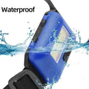 3 Modes Strong LED COB 3 Headlights Outdoor Camping Mini Flashlight (Blue)