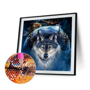 5D DIY Diamond Painting Full Round Drill Animal Wolf Wall Decor Rhinestone