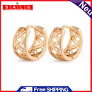 Hollow Out Print Earclip South Korean Chic Ear Decoration Earrings