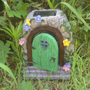 Home Decor Garden Elf Steps Stone Door Secret Magical Fairy Large Fairy Door