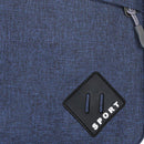 Men Retro Oxford Spinning Shoulder Bag Sports Outdoor Small Handbag (Blue)