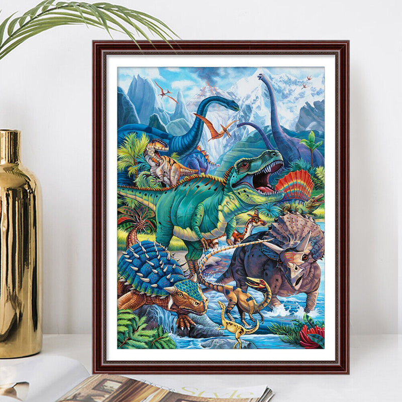 Dinosaur DIY Diamond Painting Kits Full Square Drill Rhinestone Picture Wal