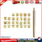 26pcs Wood Leather Punching Stamp Set Carbon Steel Metal Alphabet Stamps Newly