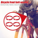 4x Bicycle Front Fork Washer MTB Bike Headset Spacers Gasket Ring (Red) Newly