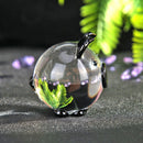 Zodiac Pig Crystal Diamond Birthday Gift Home Office Ornaments (Black) Newly