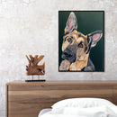 DIY Dog Coloring Picture Hand Painted Acrylic Drawing Oil Paint by Numbers Gift