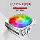 HX6200D Radiator 6 Heatpipe CPU Cooler Fan ARGB for Intel LGA 1700 (White) Newly