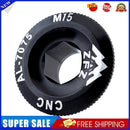 M15 MTB Bike Cranks Screw Aluminum Crankset Cover Crank Bolt Caps (Black S)