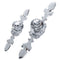 Diamond Drawer Wardrobe Pulls Crystal Closet Door Knobs Cabinet Handles