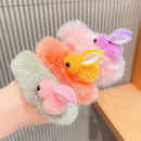 Rabbit Hair Accessories Ponytail Holder Plush Hair Ring Hair Tie Hair Band