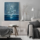 DIY Oil Paint by Numbers Splash Girl Hand Painted Coloring Picture Home Decor