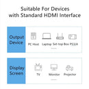 60Hz TV box 4K Projector Computer Connect Adapter HDMI 2.0 Cable 3.3FT