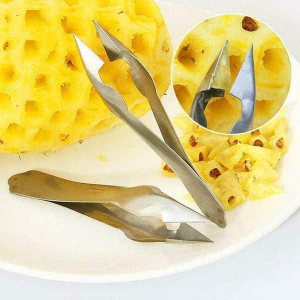 Steel Cutter Pineapple Eye Peeler Remover Clip Useful Tools C1K2